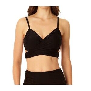 Copper Control Women's Cross Front Bra Swim‎ Top Copper Infused Size Small - NWT